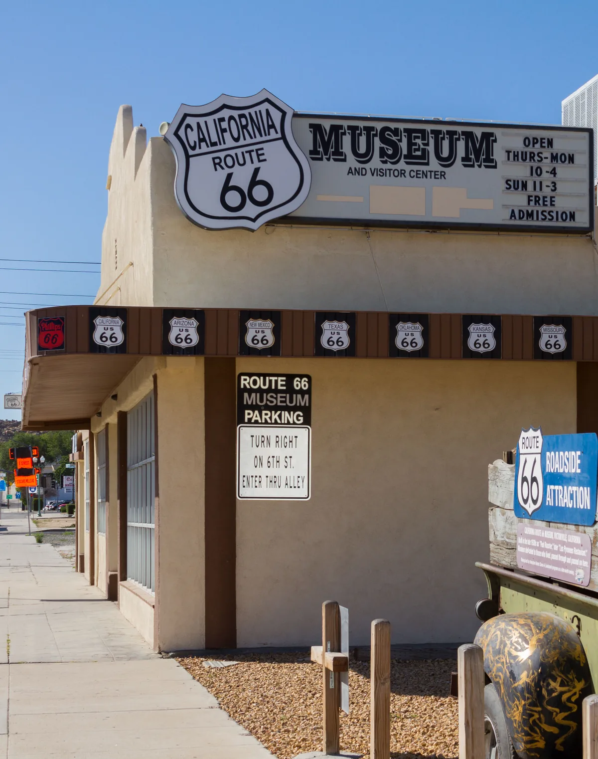The California Route 66 Museum in Old Town Victorville, California